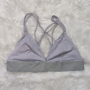Victoria's Secret PINK Lilac Purple Strappy Back Triangle Bralette‎ Size Large